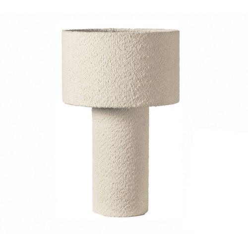 Lámpara de Mesa de 56 cm Color Blanco con Estructura de Rizo LUMEN 57-766