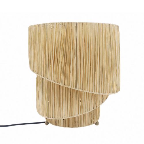 Lámpara de Sobremesa de Fibras Naturales MIDWAY de Acabado Natural 12-403