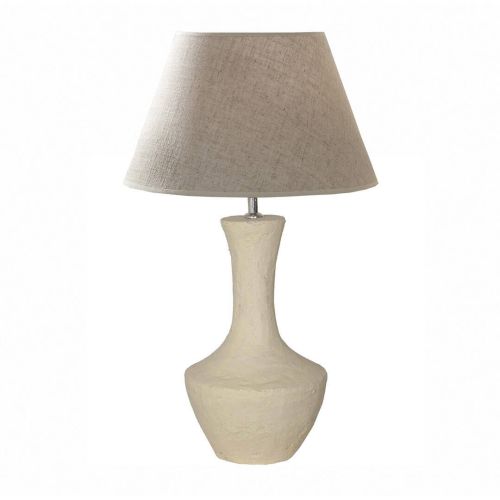 Lámpara de Sobremesa ABASI Blanca de Papel Maché 50-126
