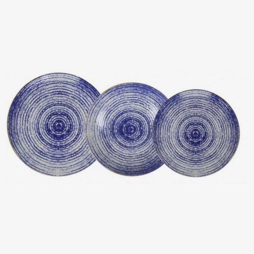 Vajilla 12 Piezas de Porcelana ESPIRAL MONACO IVORY BRILLO