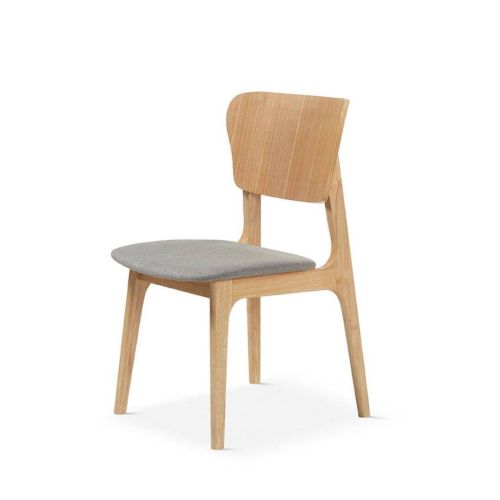 Juego de 2 Sillas de Comedor de Madera con Asiento Tapizado DC-900