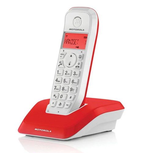 Teléfono Inalámbrico MOTOROLA S1201 Rojo