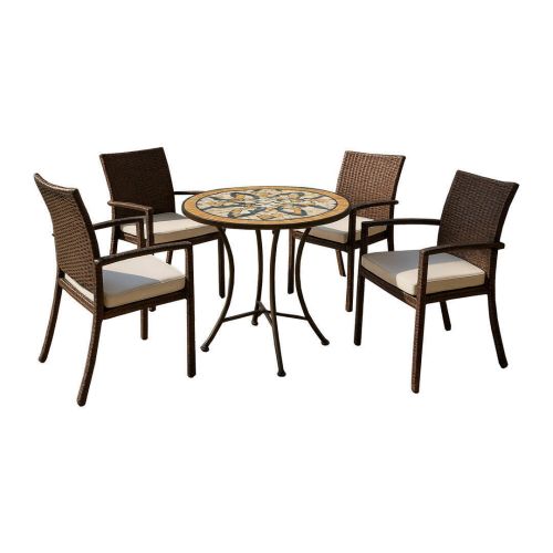 Comedor de Jardín con Mesa y 4 Sillas BORA/BAHIA