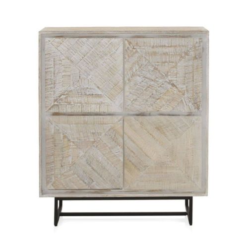 Aparador de madera de mango blanco patinado GABAR 10825