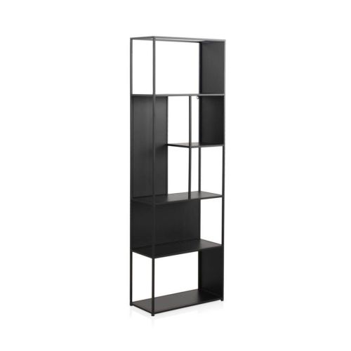 Estantería Metálica Color Negro en Acabado Negro GABAR 10945