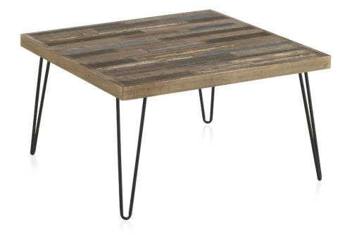 Mesa de centro de madera de pino reciclado GABAR DECO modelo 8403