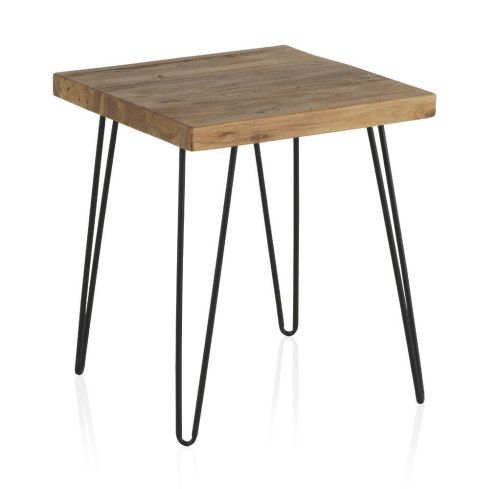 Mesa auxiliar de madera de Olmo viejo GABAR DECO modelo 8407