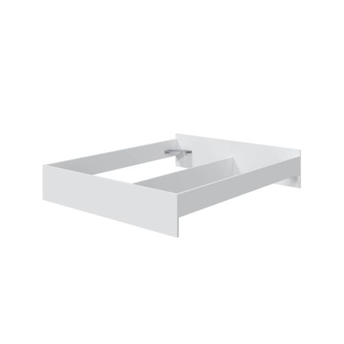 Estructura de cama con acabado blanco de melamina 160x190 006072A
