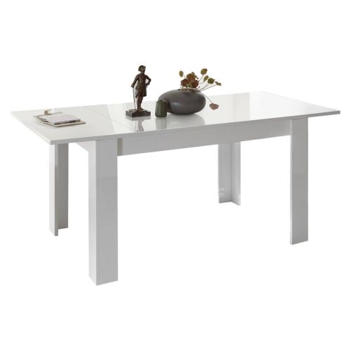 Mesa para comedor extensible 137X90 diseño EASY 349015AL color blanco brillo