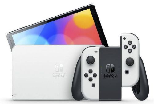 Consola nintendo switch modelo oled blanca 7" 64gb 10007454