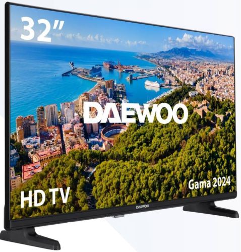 Televisor daewoo 32" hd ready dvb t2/c/s2 modo hotel clonado usb pvr 2hdmi 1 usb 32de14hl1