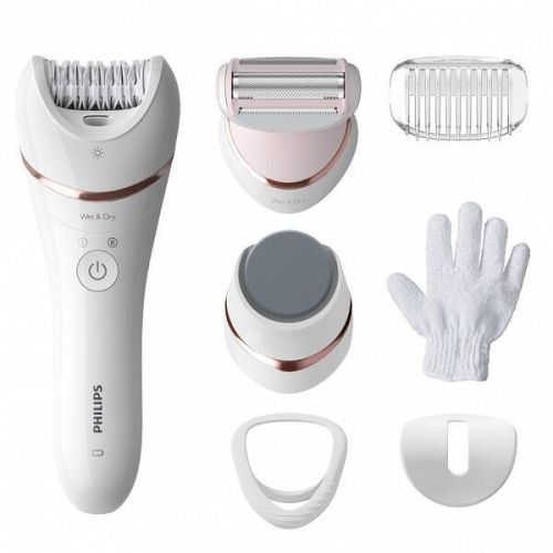 DEPILADORA PHILIPS SERIES 8000 WET&DRY 7 ACCESORIOS BRE730/10