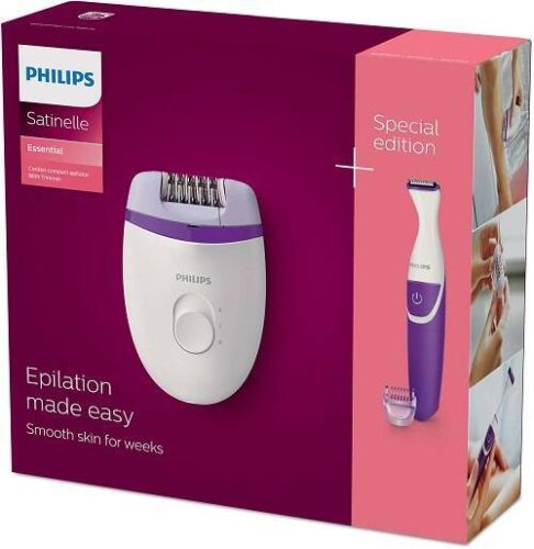DEPILADORA PHILIPS PACK + RASURADORA BIKINI Y BOLSA RÁPIDA PARA CARA Y CUERPO BRP505/00