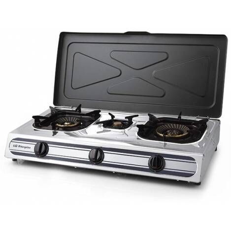 HORNILLO ORBEGOZO 3 FUEGOS GAS INOX FO3510
