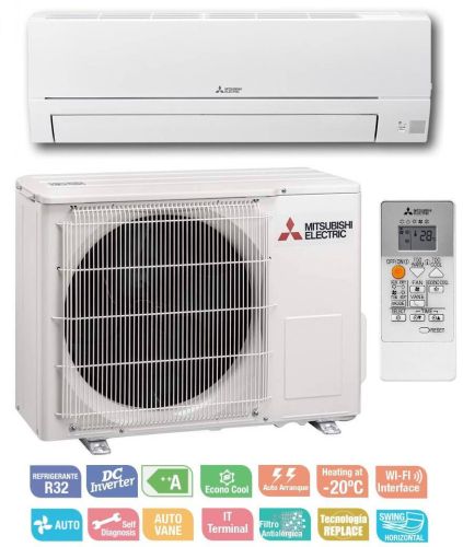 Aire Acondicionado Mitsubishi 6100F Inverter A++/A+++ Gas R32 MSZHR71VF