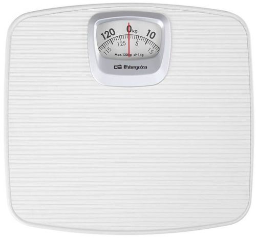 BÁSCULA ORBEGOZO BAÑO MECANICA HASTA 120 KG BLANCA PB2011