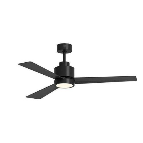 Ventilador de techo SYP 130 cm con luz color negro HTD130DCBLACK