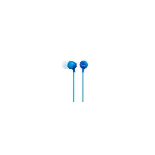 Auricular botón silicona con micro in ear SONY MDREX15APLI. azul.