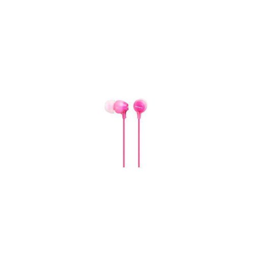 Auricular botón silicona con micro in ear SONY MDREX15APPI rosa.