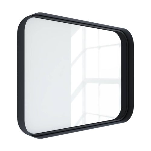 Espejo de Baño Metálico color Negro Forma Rectangular 60x80 cm