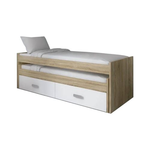 Cama Compacta con 2 Cajones color Blanco CHAMPION