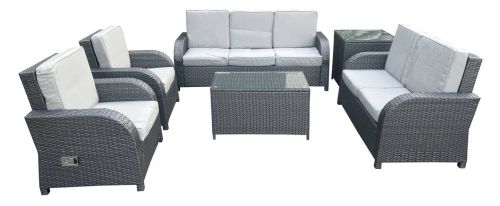 Set de Jardín de Acero-Ratán Sintético MARBELLA JH-316