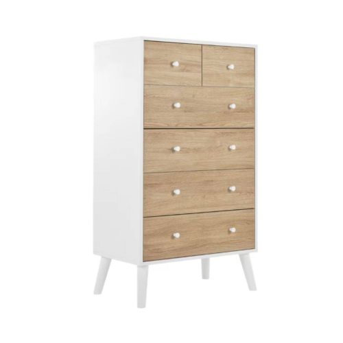 Sinfonier 6 Cajones Color Blanco-Natural LARSEN MBLDOR0000016