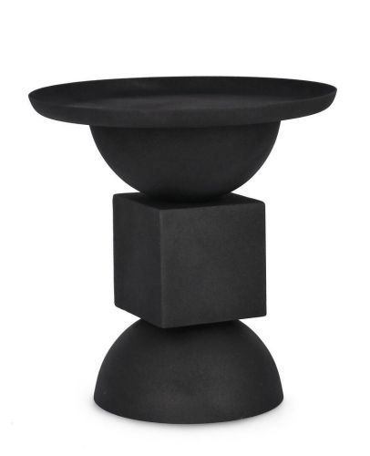 Mesa Auxiliar en Acero Mate Rugoso ALKA