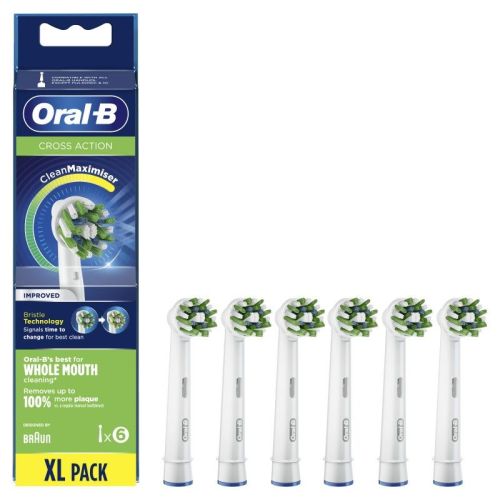 Pack 6 cabezales de recambio ORAL-B  CrossAction Clean Maximiser EB 50-6