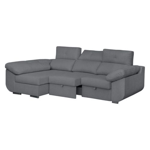Sofá Chaise Longue Izquierda Tapizado en Tela AVRIL