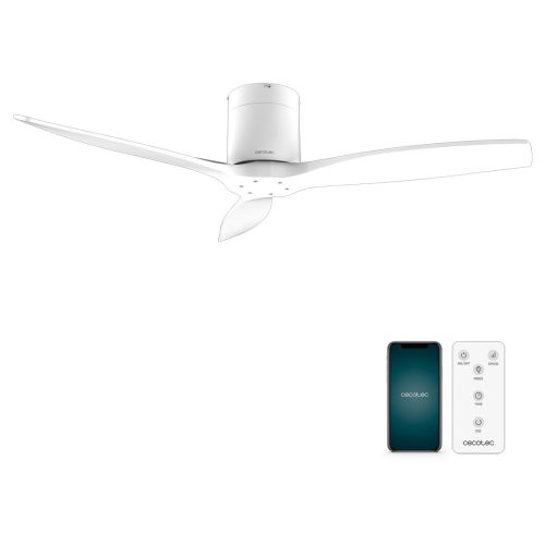 Ventilador de techo Cecotec 40W EnergySilence Aero 5600 Aqua IronWhiteWood 08535