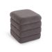 Puf Cuadrado Baúl Algodón-MDF Gris TEDDY 22670007