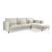 <p>Sofá Chaise Longue Derecha Tapizado color Arena FUNNY</p>
