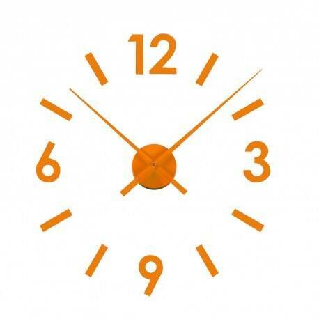 RELOJ PARED PEGATINA NARANJA 16660129