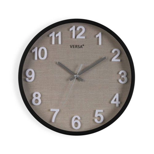 Reloj de Pared 30 cm VESTA Marrón/Negro 19520174