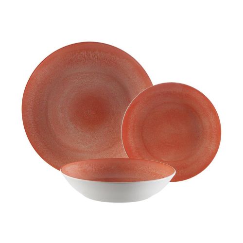 Vajilla de 18 Piezas de Porcelana PIA Azul Rosa 22460008