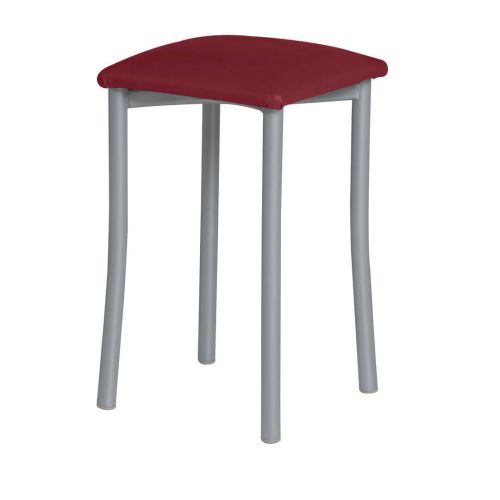 Taburete de Cocina de Metal con Asiento Tapizado 936/AL