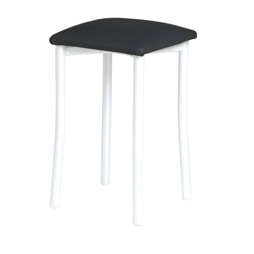 Taburete de Cocina de Metal con Asiento Tapizado 936/BL