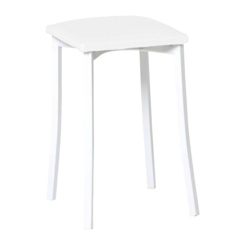 Taburete de Cocina con Estructura de Aluminio y Asiento Tapizado 823/BL