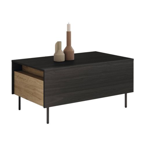 Mesa de Centro Elevable con 2 Cajones Melamina DRAWER PATA NAD ND5060