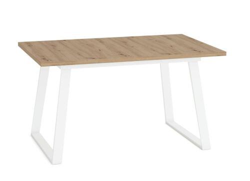 Mesa Rectangular Extensible 140x90 cm con Patas Metálicas Trapecio M800