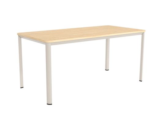 Mesa de Comedor Patas Marfil Fija de 180 cm metal-Melamina ONEA