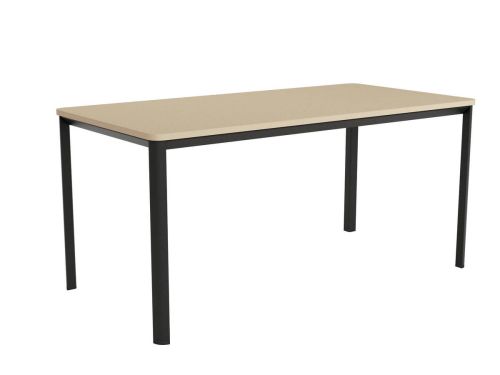 Mesa de Comedor Patas Negras Fija de 120 cm metal-Melamina ONEA