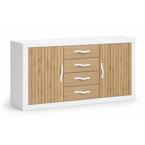 Aparador de 2 Puertas y 4 Cajones Melaminizado MOON EVO