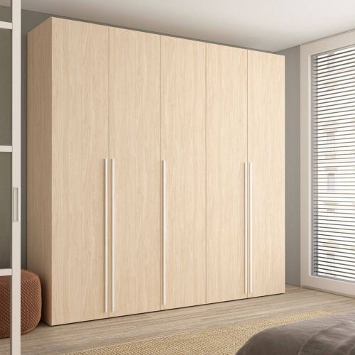 Armario JORDAN EVO Nº 63 de 5 puertas Alpin con tiradores metálicos