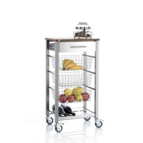 Carrito de Cocina con Ruedas y Botellero ONDA