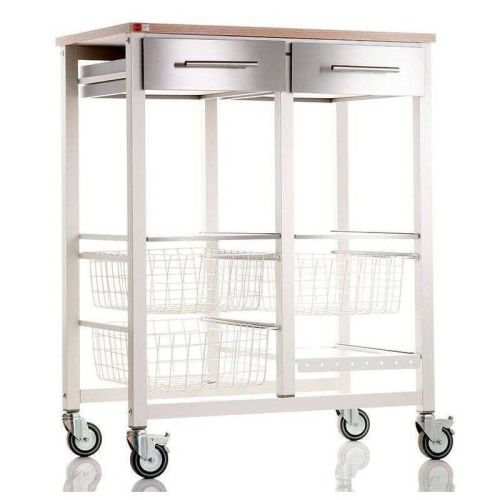 Carrito de Cocina con Dos Cajones ONDA