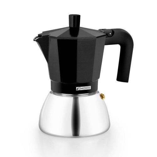 Cafetera Inducción 3 Tazas Negro MONIX M863003