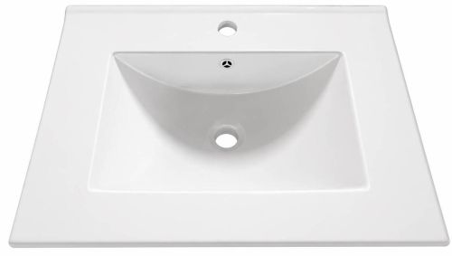 Lavabo de Cerámica de 60 cm Blanco FAMILY TECH