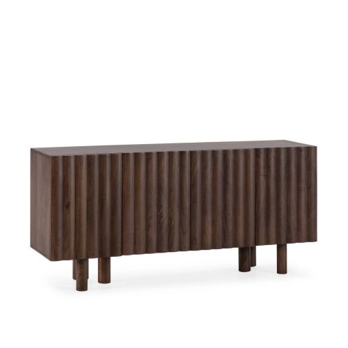Aparador de Madera Maciza de Mango 160 cm Nogal TAMIRA